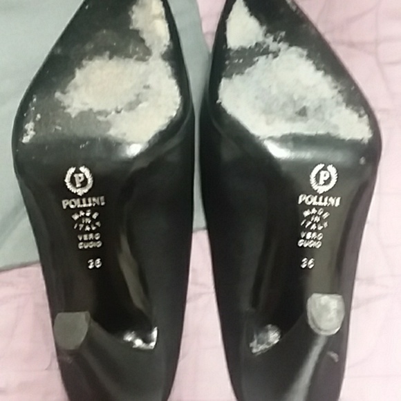 Used Pollini Black Mule/Slides  sz 6B - Picture 2 of 5